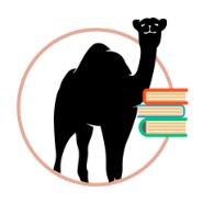 Camel with books