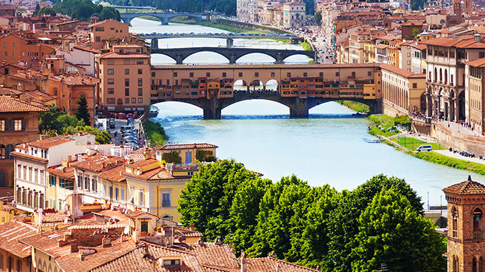 Aerial view of Florence, Italy