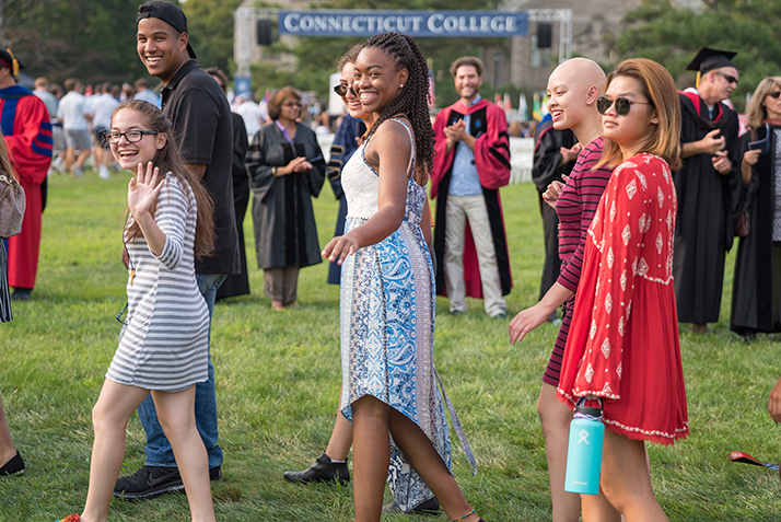 New students process into Convocation.