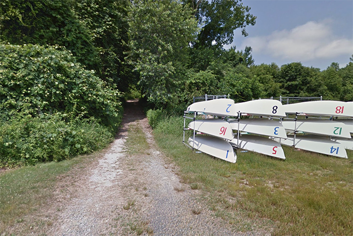 The old rowing storage area