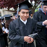 Student at graduation